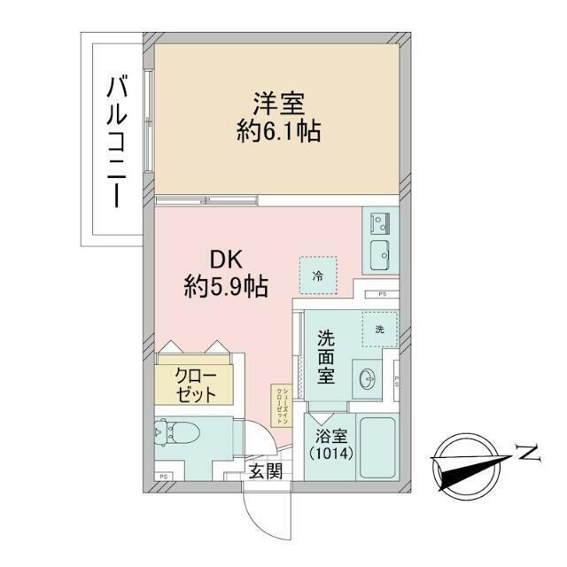 クロレ南流山ＶＩ 2階 1DK 賃貸物件詳細