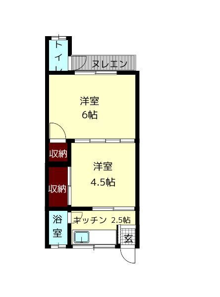 奈良県奈良市五条町 西ノ京駅 2K アパート 賃貸物件詳細