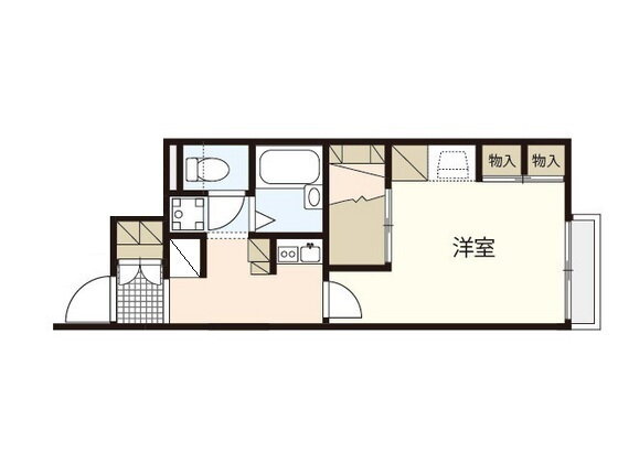 広島県広島市佐伯区三宅３ 楽々園駅 1K アパート 賃貸物件詳細