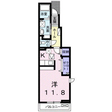 アネモスヒルズ姫路Ｉ 1階 ワンルーム 賃貸物件詳細