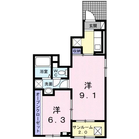 熊本県人吉市中青井町 人吉駅 2K アパート 賃貸物件詳細