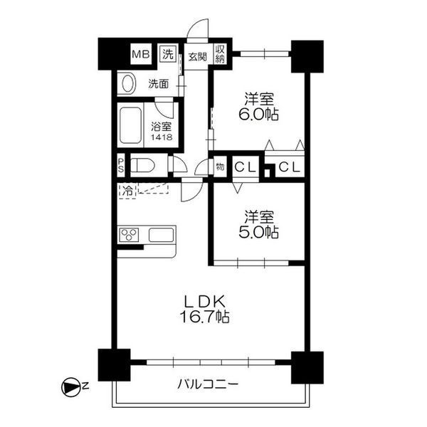 大阪府大阪市浪速区日本橋東２ 恵美須町駅 2LDK マンション 賃貸物件詳細
