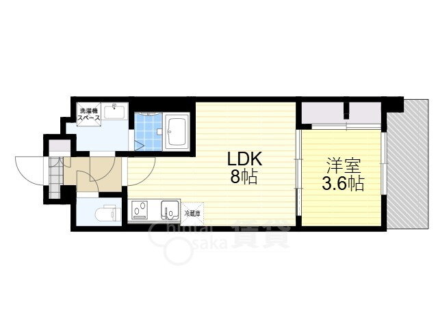 大阪府大阪市城東区中浜２ 緑橋駅 1LDK アパート 賃貸物件詳細