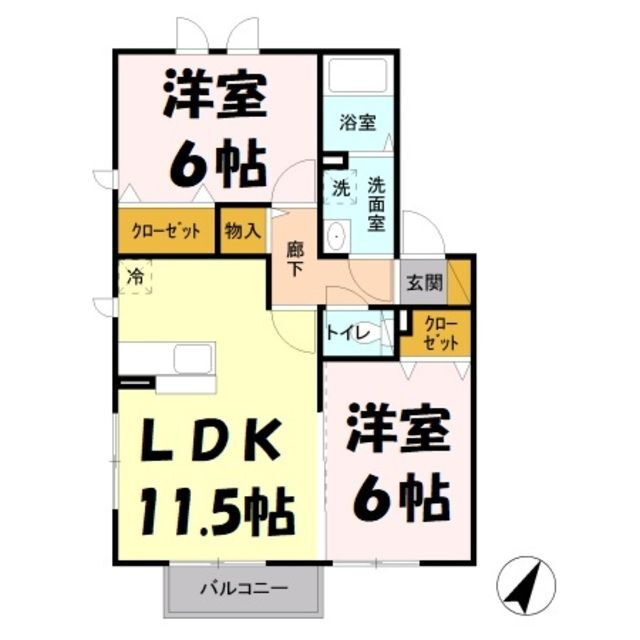 埼玉県春日部市新宿新田 南桜井駅 2LDK アパート 賃貸物件詳細