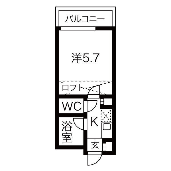 アップル春日井 2階 1K 賃貸物件詳細