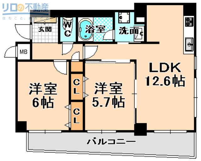 兵庫県伊丹市荒牧南１ 伊丹駅 2LDK マンション 賃貸物件詳細