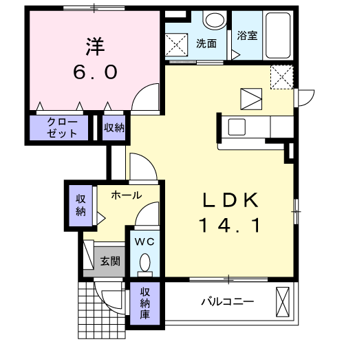 千葉県大網白里市みずほ台３ 大網駅 1LDK アパート 賃貸物件詳細