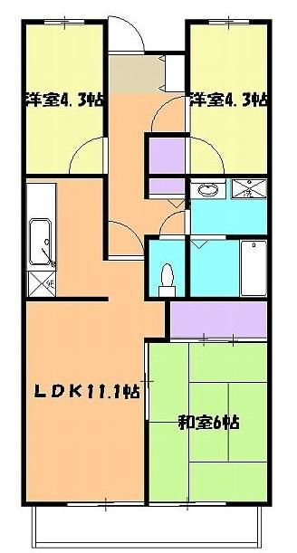 桜館３ 5階 3LDK 賃貸物件詳細