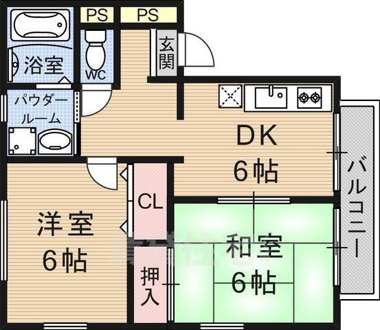 京都府京都市山科区北花山寺内町 御陵駅 2DK アパート 賃貸物件詳細