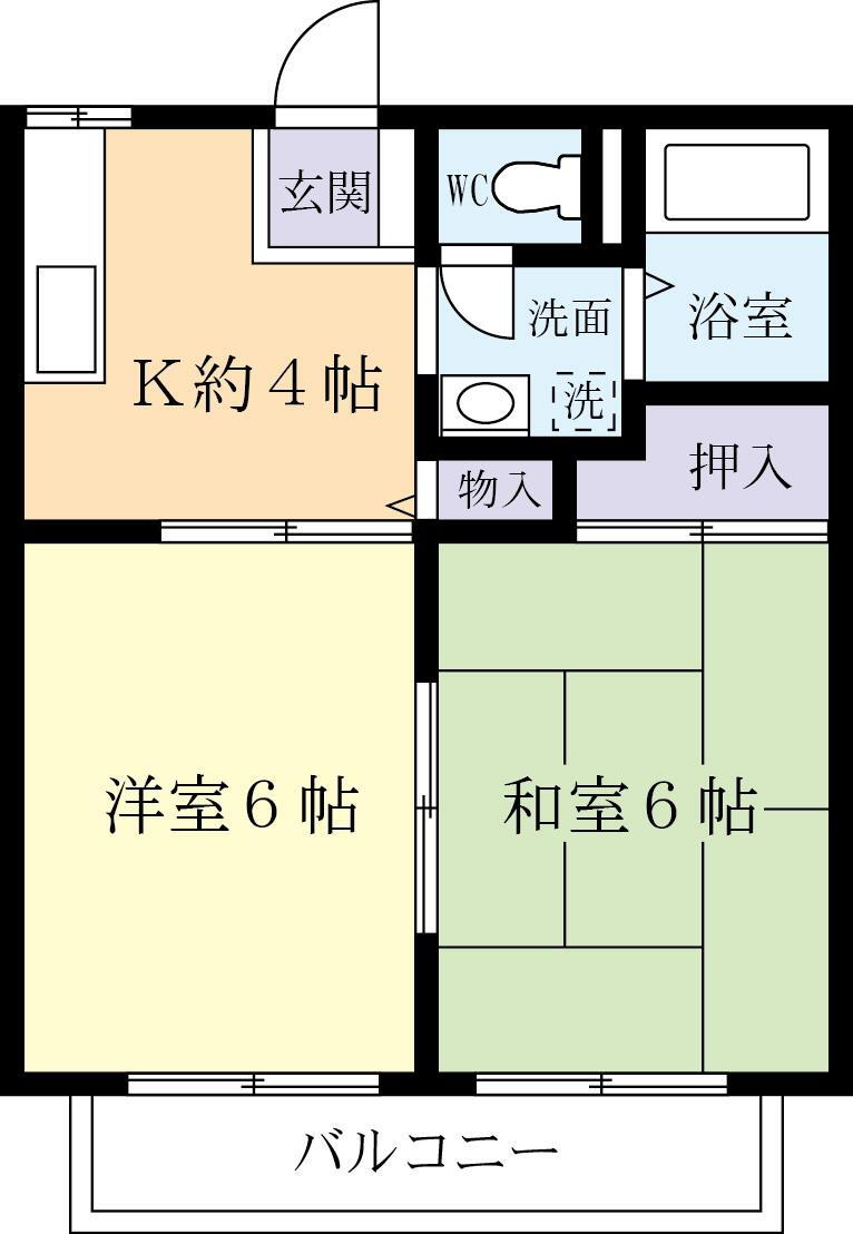 茨城県石岡市東大橋 石岡駅 2K アパート 賃貸物件詳細