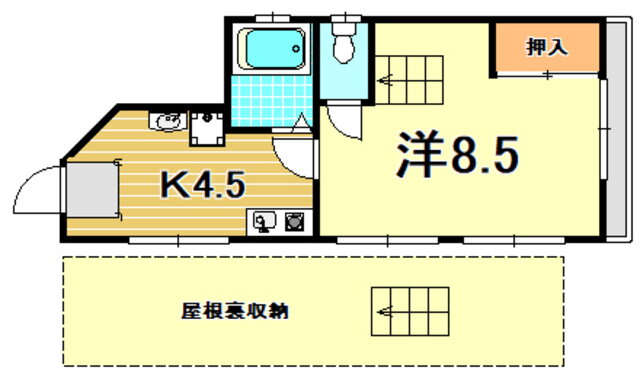 兵庫県神戸市灘区篠原南町３ 六甲駅 1K アパート 賃貸物件詳細