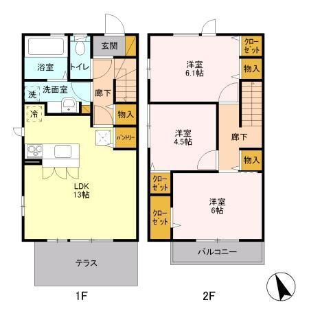 千葉県市川市東菅野３ 本八幡駅 3LDK 一戸建て 賃貸物件詳細