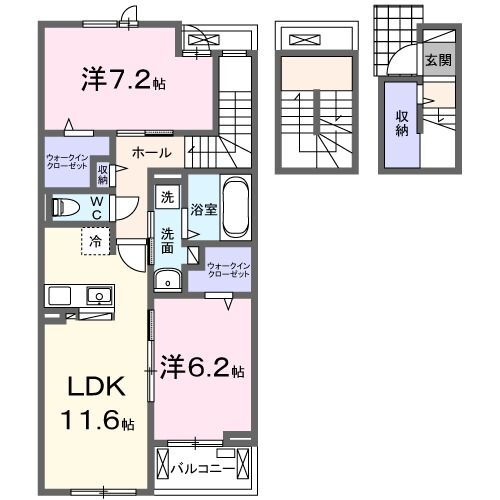 キャトル　セゾン 3階 2LDK 賃貸物件詳細