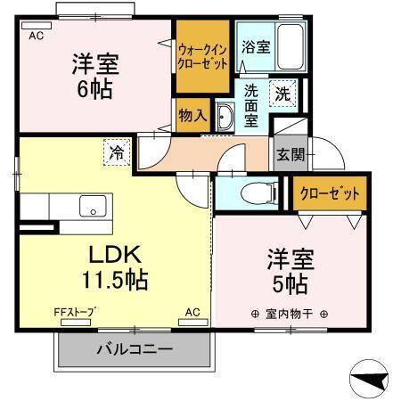 青森県八戸市大字尻内町字島田 八戸駅 2LDK アパート 賃貸物件詳細