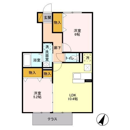 千葉県野田市山崎 梅郷駅 2LDK アパート 賃貸物件詳細