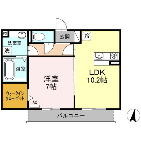 ウエストサイドレジデンス 3階 1LDK 賃貸物件詳細
