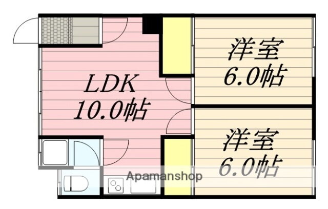 北海道函館市中道２ 2LDK アパート 賃貸物件詳細