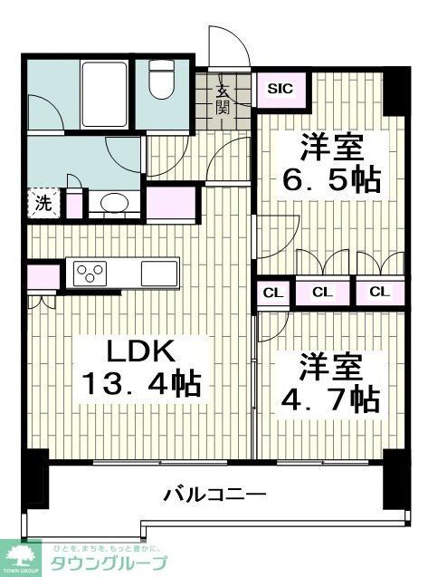 神奈川県横浜市神奈川区鶴屋町１ 横浜駅 2LDK マンション 賃貸物件詳細