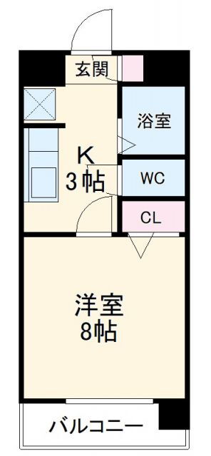 愛知県名古屋市北区黒川本通１ 黒川駅 1K マンション 賃貸物件詳細
