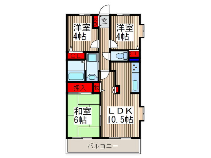 埼玉県さいたま市南区沼影２ 武蔵浦和駅 3LDK マンション 賃貸物件詳細