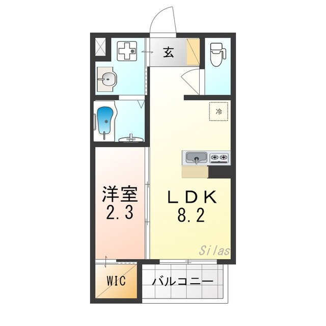 リアコート上新庄 2階 1LDK 賃貸物件詳細