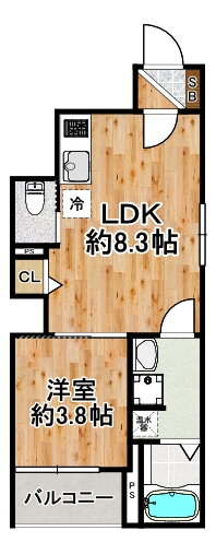 大阪府大阪市此花区春日出中２ 安治川口駅 1LDK アパート 賃貸物件詳細