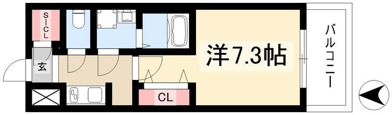 愛知県名古屋市中村区亀島１ 亀島駅 1K マンション 賃貸物件詳細
