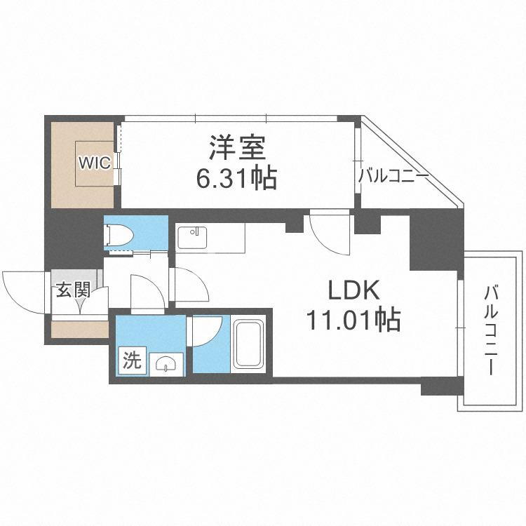 大阪府大阪市中央区農人橋３ 堺筋本町駅 1LDK マンション 賃貸物件詳細