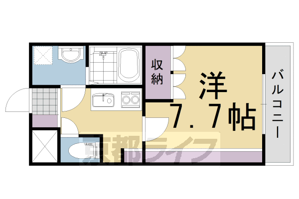 京都府長岡京市泉が丘 長岡天神駅 1K マンション 賃貸物件詳細