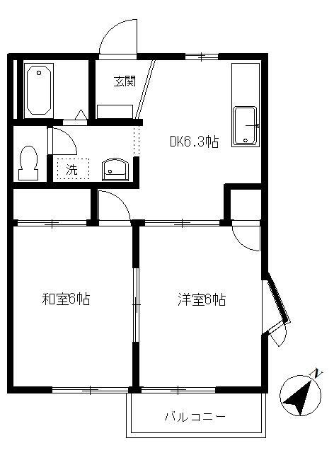 埼玉県所沢市くすのき台１ 所沢駅 2DK アパート 賃貸物件詳細
