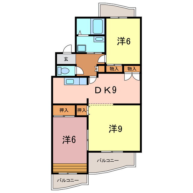 愛知県刈谷市小山町２ 逢妻駅 3DK マンション 賃貸物件詳細