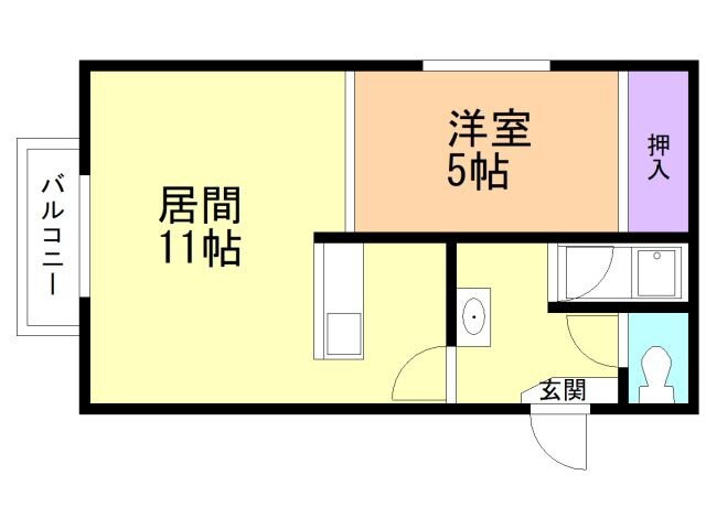 北海道函館市柳町 杉並町駅 1LDK マンション 賃貸物件詳細