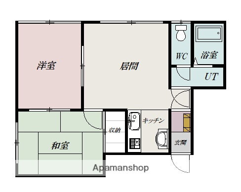 パークハイツ 1階 2LDK 賃貸物件詳細