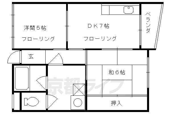 京都府京都市左京区松ケ崎正田町 松ヶ崎駅 2DK マンション 賃貸物件詳細