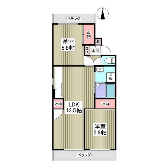 埼玉県行田市宮本 行田市駅 2LDK マンション 賃貸物件詳細