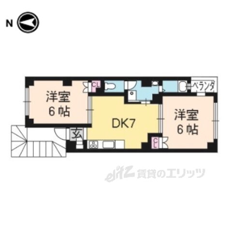 京都府京都市中京区西ノ京北壺井町 円町駅 2DK マンション 賃貸物件詳細