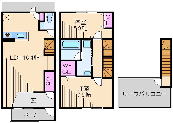 神奈川県横浜市港北区篠原東１ 妙蓮寺駅 2LDK アパート 賃貸物件詳細