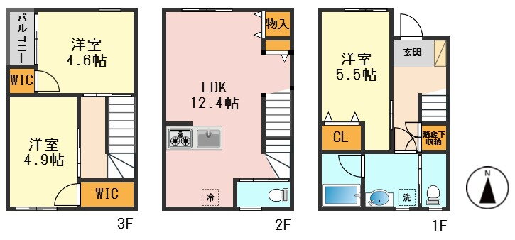 東京都江戸川区本一色３ 新小岩駅 3LDK 一戸建て 賃貸物件詳細