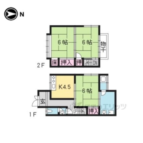 京都府京都市右京区花園土堂町 花園駅 3K 一戸建て 賃貸物件詳細