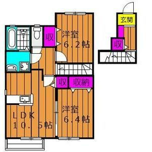 岡山県岡山市北区撫川 庭瀬駅 2LDK アパート 賃貸物件詳細