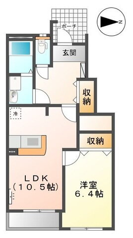 Ｋ．Ｓ．Ｔ．　フローラルコート 1階 1LDK 賃貸物件詳細