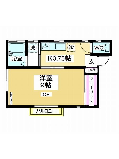 埼玉県坂戸市本町 坂戸駅 1K アパート 賃貸物件詳細