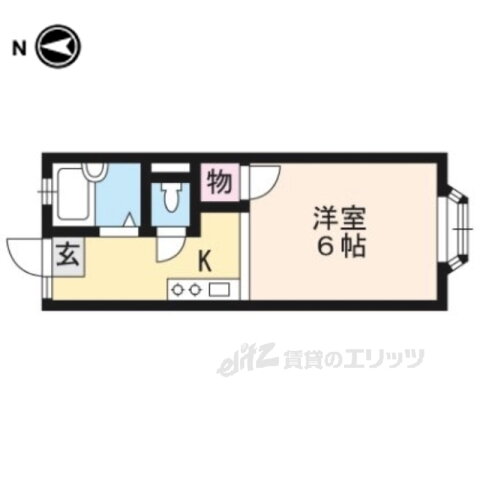 京都府京都市北区上賀茂二軒家町 二軒茶屋駅 1K アパート 賃貸物件詳細