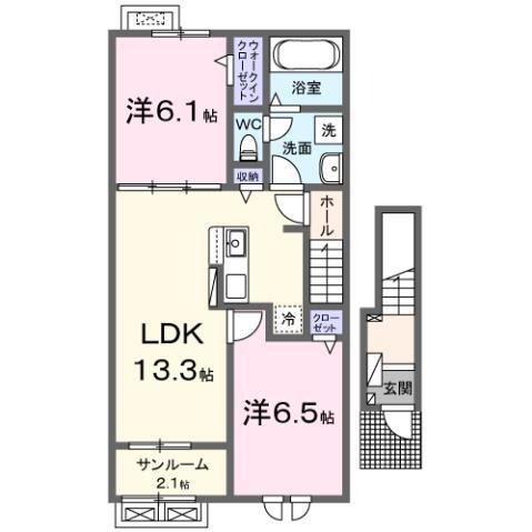 島根県松江市八雲町日吉 松江駅 2LDK アパート 賃貸物件詳細