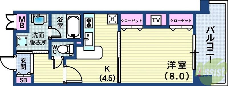 兵庫県神戸市中央区加納町２ 三ノ宮駅 1K マンション 賃貸物件詳細