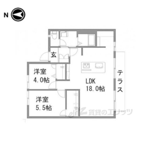 京都府京都市西京区大枝東長町 桂駅 3DK アパート 賃貸物件詳細