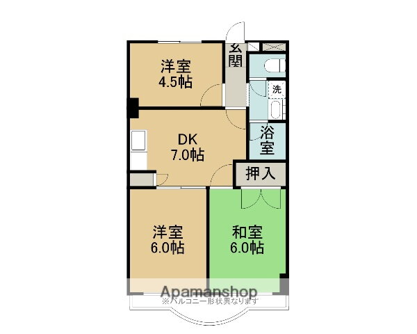 長野県長野市大字鶴賀七瀬南部 市役所前駅 3DK マンション 賃貸物件詳細