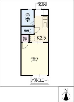 愛知県長久手市喜婦嶽 杁ヶ池公園駅 1K アパート 賃貸物件詳細