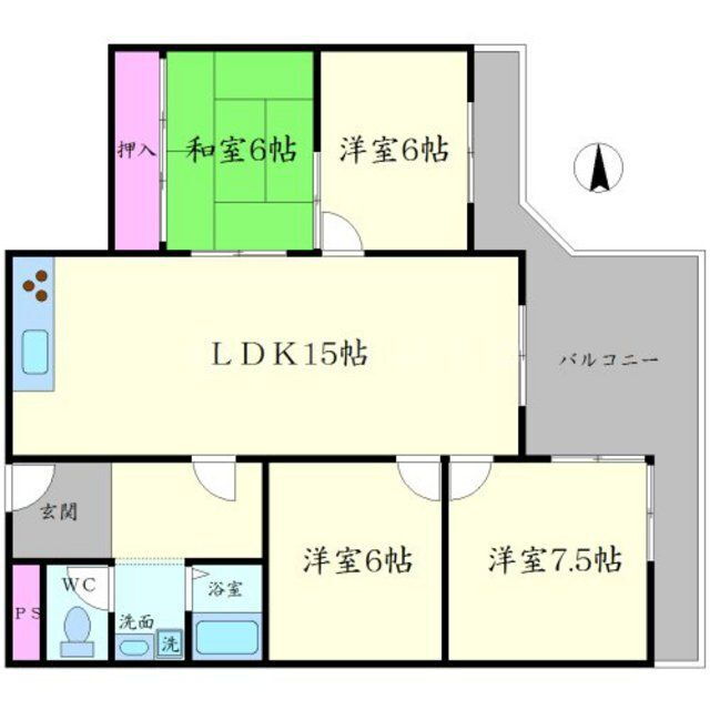 大阪府箕面市桜４ 牧落駅 4LDK マンション 賃貸物件詳細