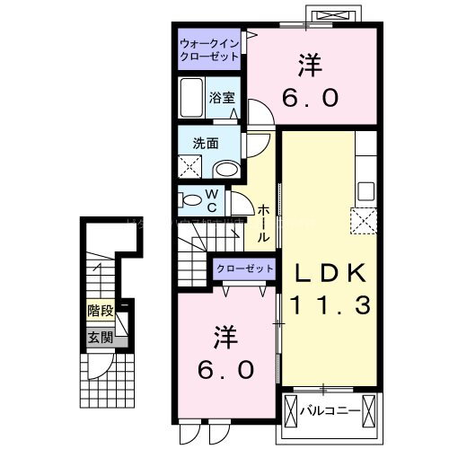 兵庫県加古川市別府町別府 別府駅 2LDK アパート 賃貸物件詳細